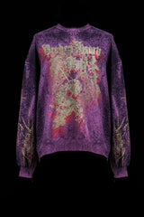 The Purple Acid Wash French Terry Sweatshirt