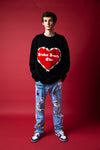 The Chenille Heart Patch Sweatshirt